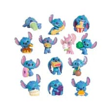 Kit 3x Boneco Stitch Feed Me Cápsula Surpresa Disney 5cm