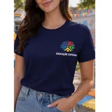 Camiseta Educação Especial  Estampa Pequena AEE Professor Educação Especial