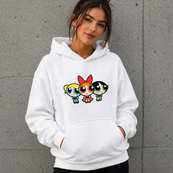 Moletom Feminino Blusa com Bolso e Capuz Poderosas