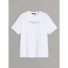 Camiseta Cest La Vie Paris Oversized Manga Curta Aesthetic Básica Chic Casual