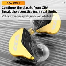 CCA CRA + Fones De Ouvido Intra-Auriculares HiFi Monitor Para Jogos Esportivos KZ ZEX EDX PRO NRA ZSN X