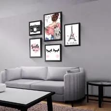 Quadros Decorativos Tumblr Girls Menina Power Sala Quarto Escritório