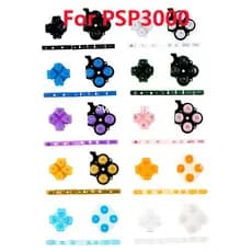 1 Conjunto 3 Em 1 Botão De Teclado Esquerdo Direito Com Arranque Para PSP3000 PSP 3000 Kit De Botões PAD Chave