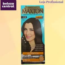Tintura Maxton para Cabelos - Indicada para Barbearia -  Preto Carvão 1.01 -  2 Unidades