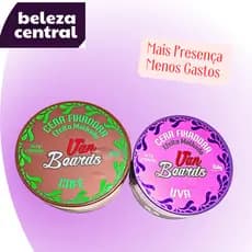 Pomada p Cabelo Van Beards - Kit 2 - Café Efeito Molhado Alta Fixação + Uva Efeito Molhado Alta Fixação - 150 g