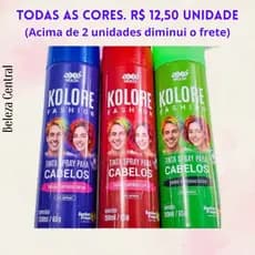Tinta Spray Colorida Temporária para Cabelo Kolore Fashion Axé Brasil - 150 ml - Uma Unidade