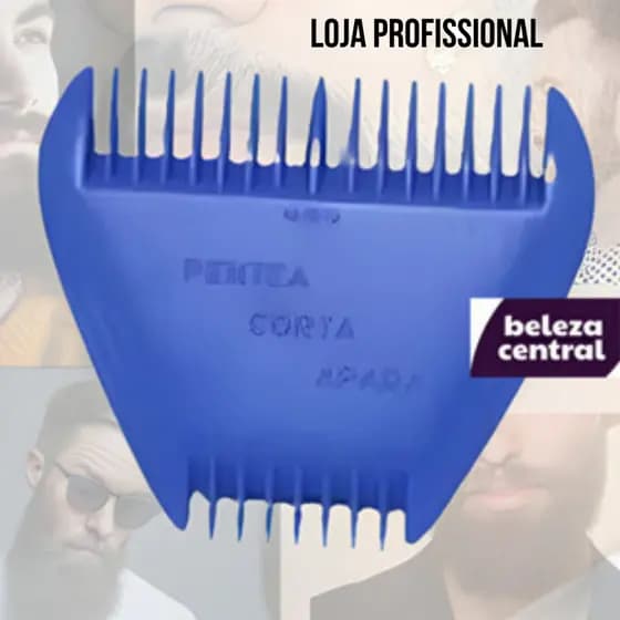 Pente para Barba com 3 Lâminas – Aparador Prático que Alinha, Tira Volume e Economiza no Barbeiro