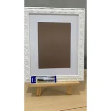 QUADRO DE ASSINATURA 50X60 PARA FOT 30X40 10 CM DE MARGEM+CAVALETE DE MESA+CANETA PARA ASSINAR
