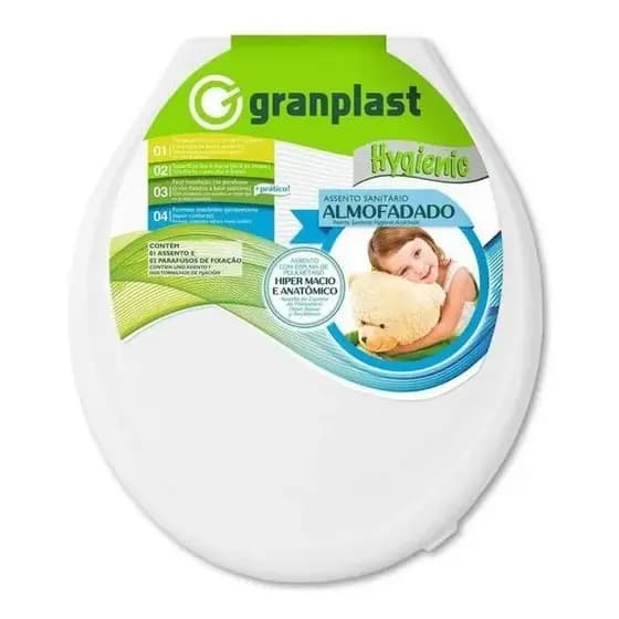 Assento Sanitario Almofadado Hygienic Granplast