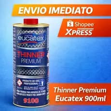Thinner Eucatex 900ml Solvente Para Diluir Tintas Vernizes