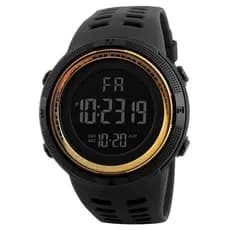 Relógio De Pulso Masculino Esportivo Com Visor Grande Tela Preta Luminoso MultifuncionalRelógio De Pulso Masculino Esportivo Com Visor Grande Tela Preta Luminoso Multifuncional
