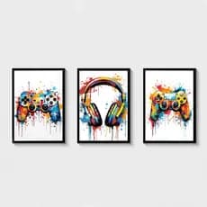 Quadros Decorativos de Decoração de Quarto de Jogos
