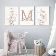 Quadro decorativo decoração quarto bebê menina
