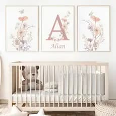 Quadro decorativo decoração quarto bebê menina