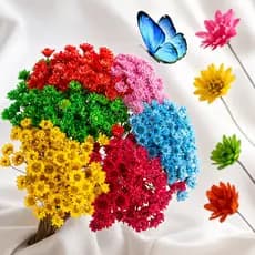 Flor Sempre-Viva Elegante Premium para Decoração Desidratadas - kit com 150-300-600-900 Flores