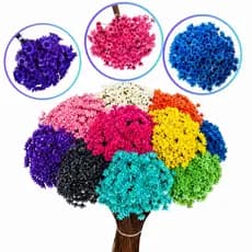 Kit Mosquitinhos Flores Sempre Viva Elegante Premium , kit com 150/300/600 Varias Cores