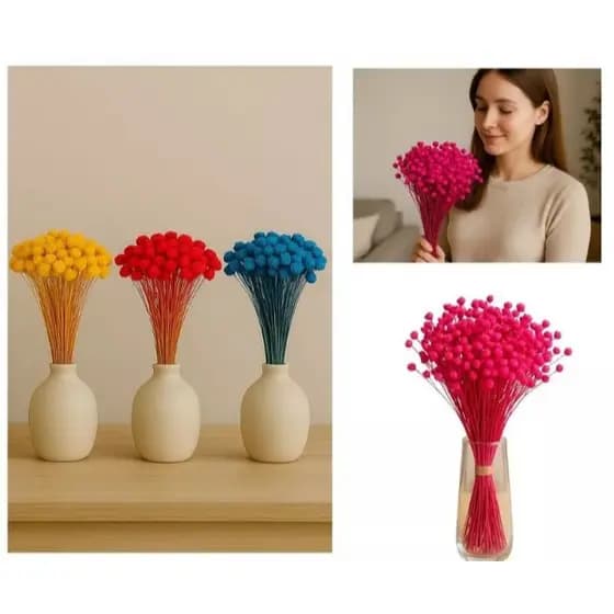 150 Flores Sempre Vivas Florzinhas Mosquitinho Maço Buque Festa Casamento Arranjos Decoração Premium