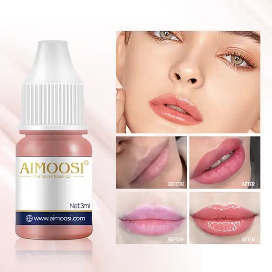 [AIMOOSI] Pigmento Labial 2025 NÃO-DESBOTA｜Hipoalergênico ANVISA｜Cor Orgânica 24M｜Estoque CN