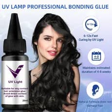 Cola Profissional Para Extensão De Cabelo , UV Produto De Primeira Classe De 20ml