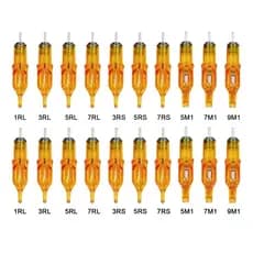 10/20 Peças Ferramentas Essenciais De Tatuagem De Desinfecção Descartável Acessórios RL/RM/M1/RS agulha de tatuagem