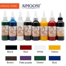 100ml Cores De Pigmento Dourado Phoenix Aerógrafo Tinta De Tatuagem Temporária Pintura Corporal Profissional