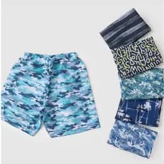 Bermuda Infantil Tactel Masculino Estampas Diferenciadas
