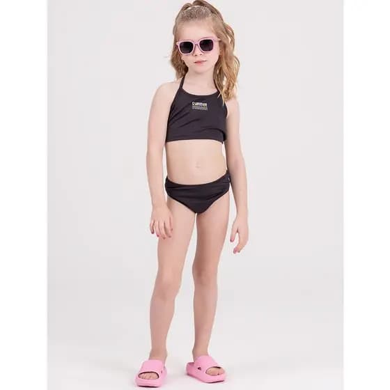 Conjunto Infantil Biquíni UV 50+ Little Summer Preto