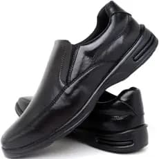 Sapato Social Masculino Ortopédico Couro Oxford Casual confort