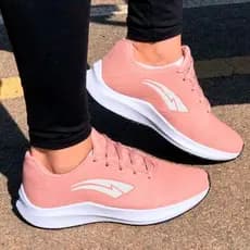 Tênis feminino casual e esportivo para caminhada academia e passeio
