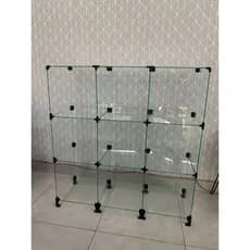 Balcão De Atendimento Em Vidro Modulado 0,90 X 1,00 X 0,30