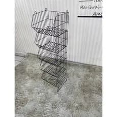 Cesto Organizador com 5 Cestos Empilhável Aramado Organizador