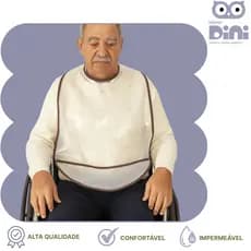 Babador Babeiro Avental Adulto Canguru Impermeável