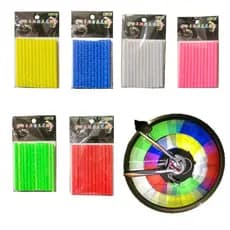Fitas Refletoras Raios Bicicleta ABS Universal 75mm Cores