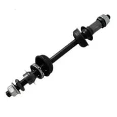 Eixo Traseiro Reforçado Completo 175mm Preto Bicicleta Bike