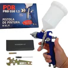 Pistola De Pintura Hvlp Pdr Pro550 1.3 mm Copo 600ml