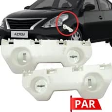 Par Guia Suporte Parachoque Versa Dianteiro Laterais 2011 A 2015
