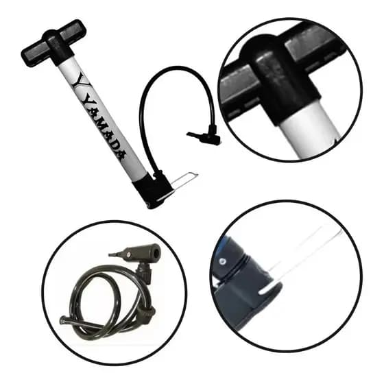 Bomba De Ar Para Bicicleta Yamada 30cm Para Encher Pneu Bike Monte Cristo