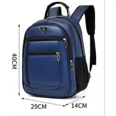 Bolsa Mochila de Couro Universitária Unissex Feminina Masculina  Reforçada Com Cabo de Aço C/USB