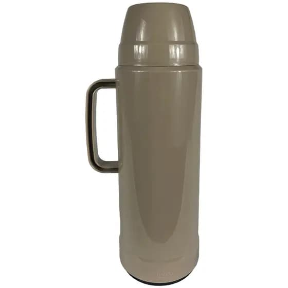 Garrafa Térmica Mor 1 Litro Bege Use Inverno Café Chimarrão Resistente