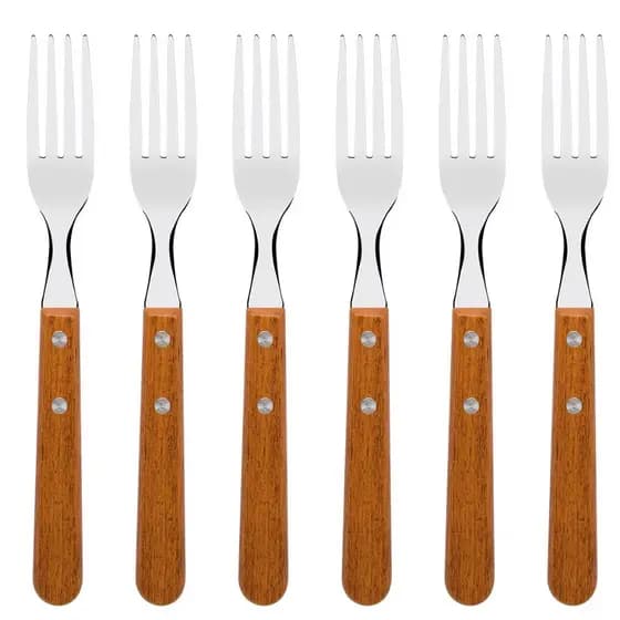 Jogo para Churrasco Tramontina Jumbo 12 Peças em Aço Inox e madeira Natural