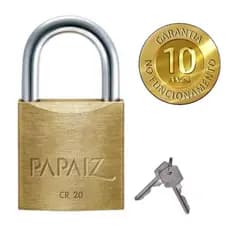 Cadeado Papaiz Original 20 25 30 35 40 45 e 50mm 60mm Linha Clássica ou de Segredo