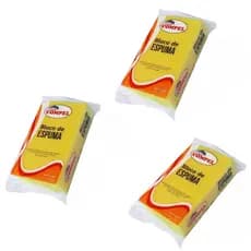 KIT 3 BLOCO ESPUMA PEDREIRO MULTIUSO COMPEL