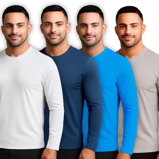 Camiseta Manga longa dryfit academia segunda pele treino uniforme proteção uv