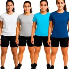 Camiseta Feminina Baby Loock drfit academia Blusa treino Proteção UV