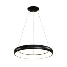 Lustre Pendente LED 40W 50cm Bivolt Design Moderno com Fita e Luz 4000K