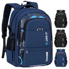 Mochila escolar para meninos - mochila tipo geladeira, espacosa e organizadora