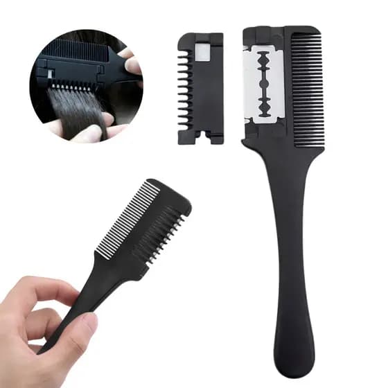 Pente Navalha Desfiador Aparador Desfia Cabelo Barba Tira Volume