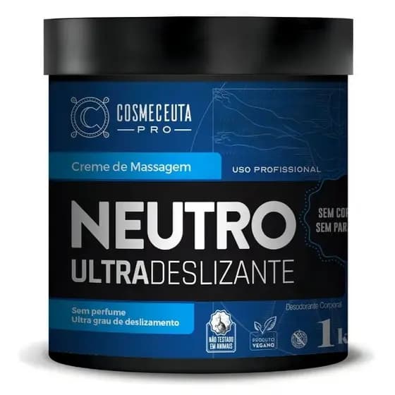 Creme de Massagem Neutro Ultra Deslizante Cosmeceuta Pro 1kg Vegano