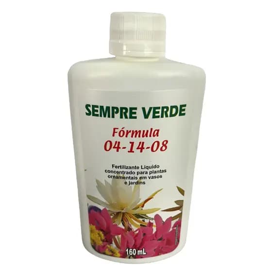 Fertilizante Adubo Líquido NPK 04-14-08 Sempre Verde Bonigo 160ml