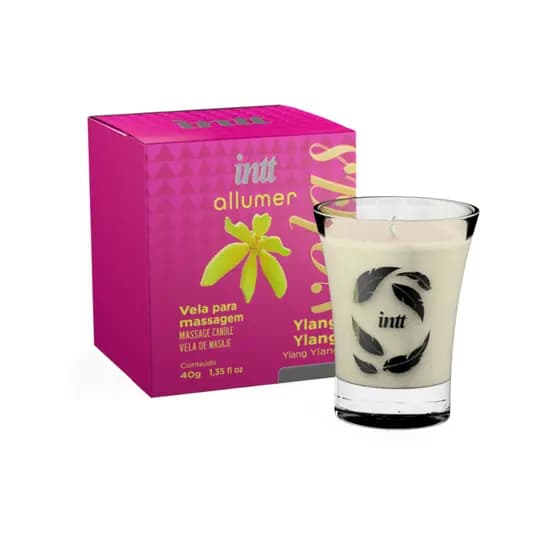 Vela De Massagem Aroma De Ylang Ylang Não Queima a Pele Intt Allumer Vela Para Massagem Relaxante